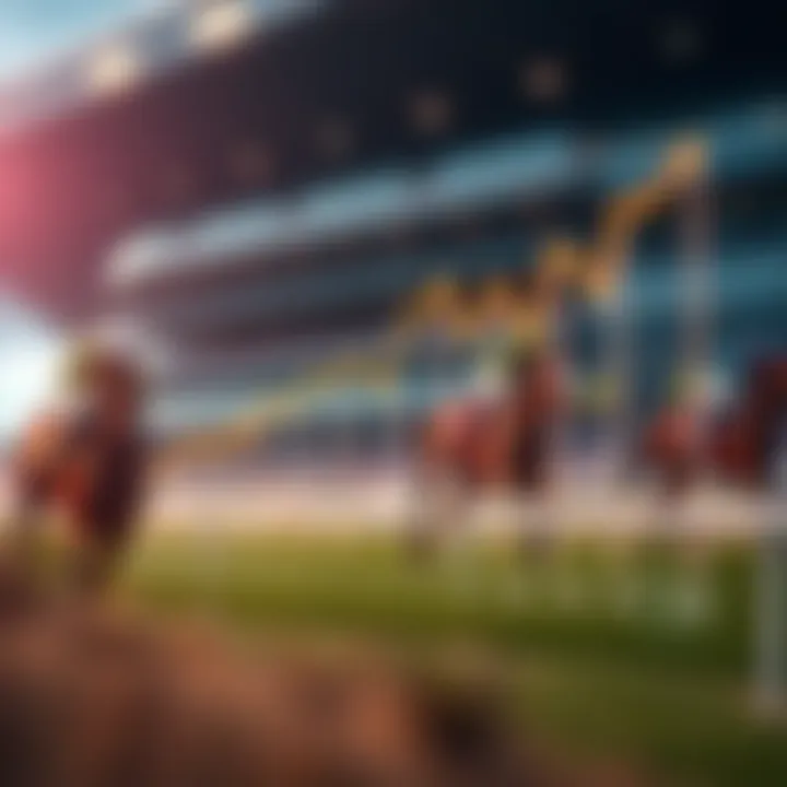 Graph illustrating betting trends in horse racing