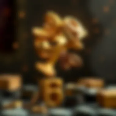 Symbolic representation of luck intertwined with numbers