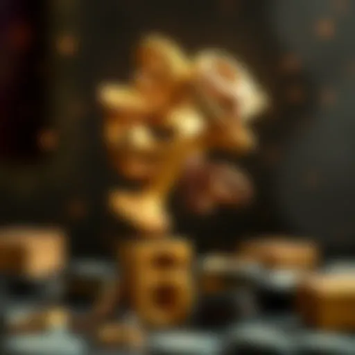 Symbolic representation of luck intertwined with numbers