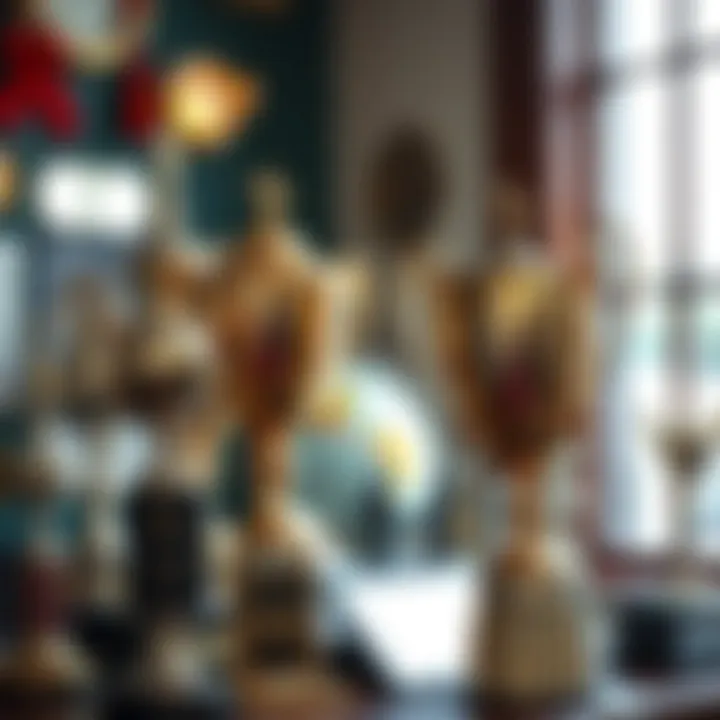 A collection of trophies and awards celebrating local horse racing achievements