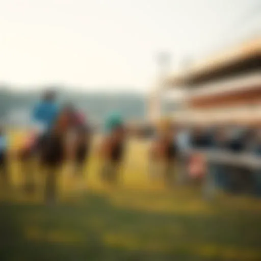 A picturesque view of a local horse race event in Japan