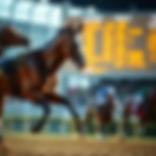 Thoroughbred racehorse showcasing its agility and speed
