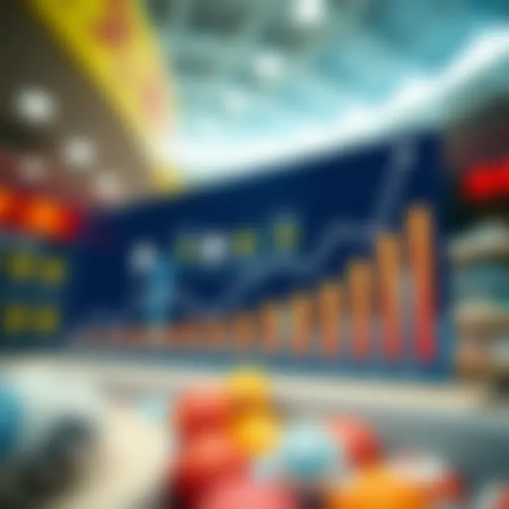 Graph showcasing statistical trends in lottery results