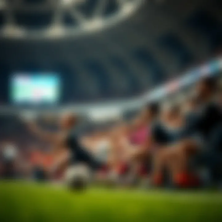 The Thrill of Live Sports Betting Exciting sports event with betting activity