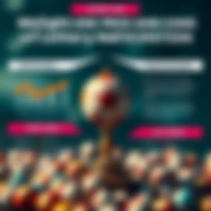 Weighing the Pros and Cons of Lottery Participation Infographic illustrating the advantages and disadvantages of participating in lotteries