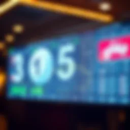 Visual representation of lottery number patterns