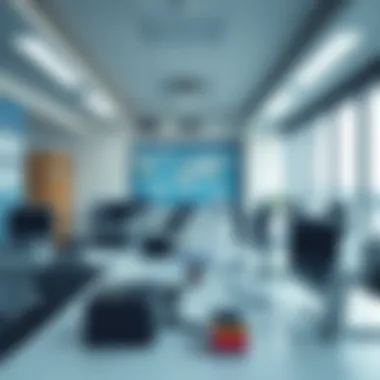 An organized office space for lottery sales management
