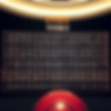 Frequency chart of winning numbers