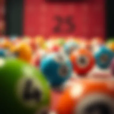 Visual representation of lottery betting strategy influenced by ball colors