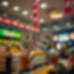 Conceptual representation of lottery winnings