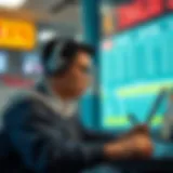 Conceptual illustration of online lottery buying