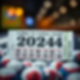 Lottery ticket with hopeful numbers