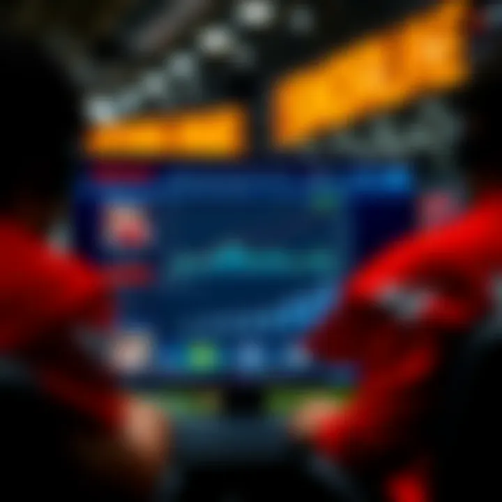 User interface of sports betting platform