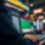 Online lottery ticket platform interface