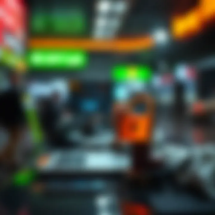 Secure online transaction illustration