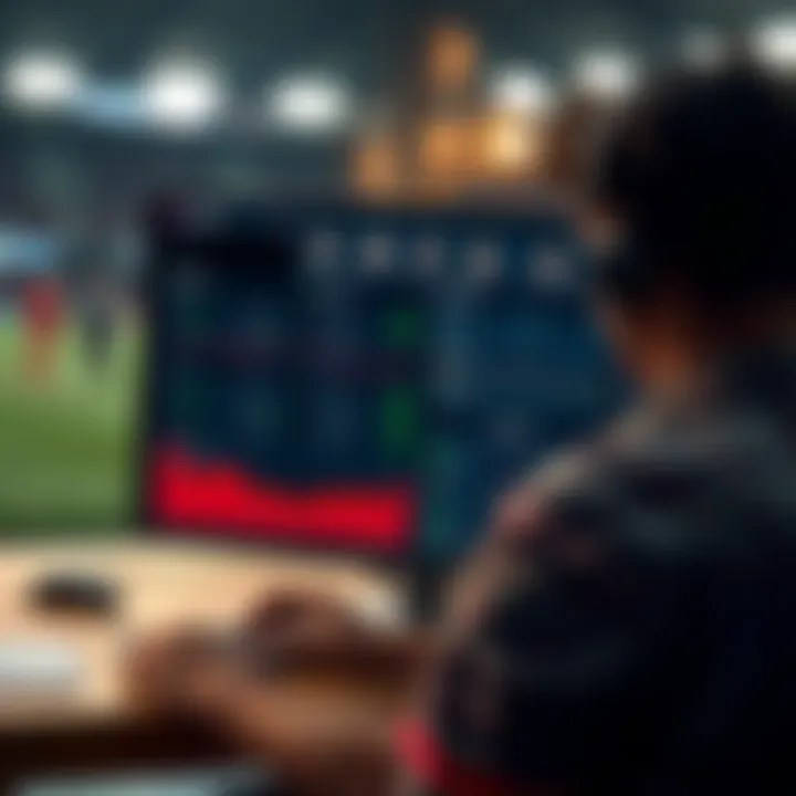 User interface of a sports analysis website