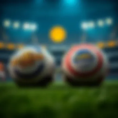 Super Bowl Lottery vs. Korean Lotto A visual comparison chart between the Super Bowl lottery and the Korean Lotto