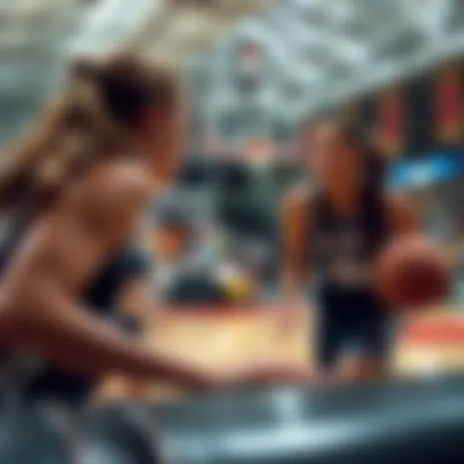 Detailed view of the women's professional basketball schedule.